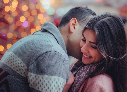 The couple at Christmas